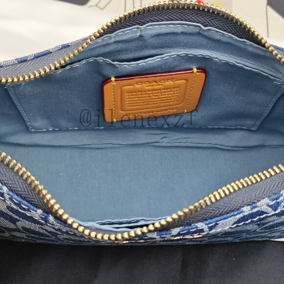 Coach Teri Crossbody Bag Denim Blue - Picture 10 of 11